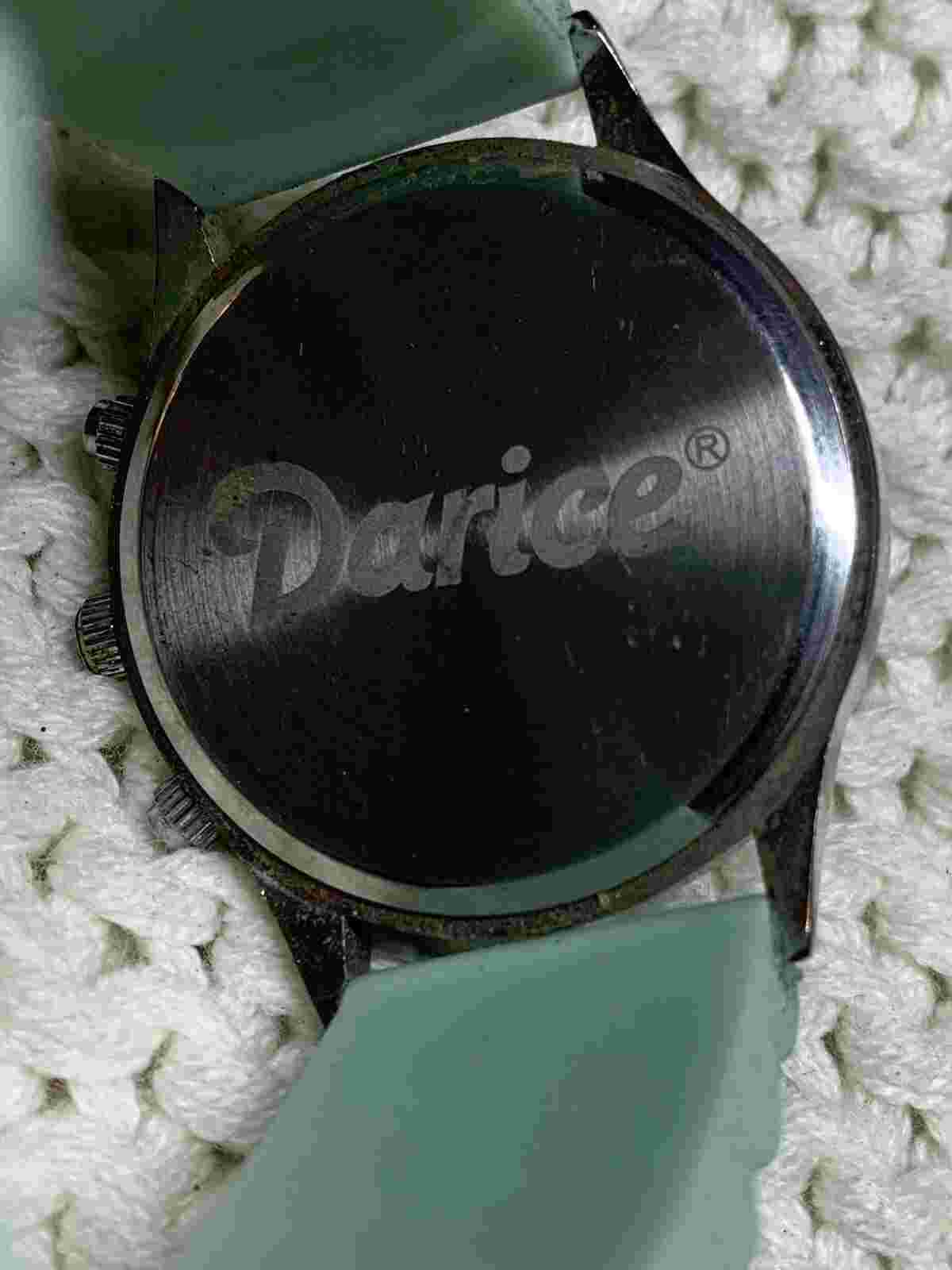 Darice Women's Mint Green & Silver Wrist Watch Silicone Band- No Battery