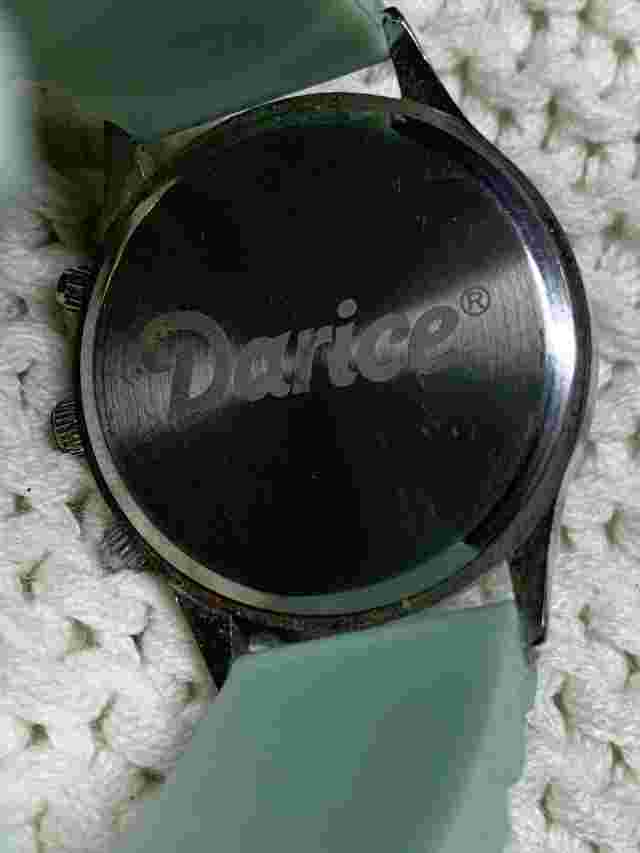 Darice Women's Mint Green & Silver Wrist Watch Silicone Band- No Battery