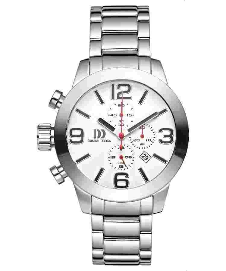 Danish Design IQ62Q916 48mm Chronograph Stainless Steel Quartz Sport Men's Watch