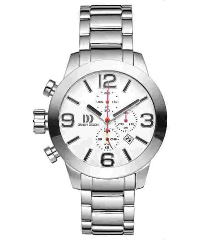 Danish Design IQ62Q916 48mm Chronograph Stainless Steel Quartz Sport Men's Watch