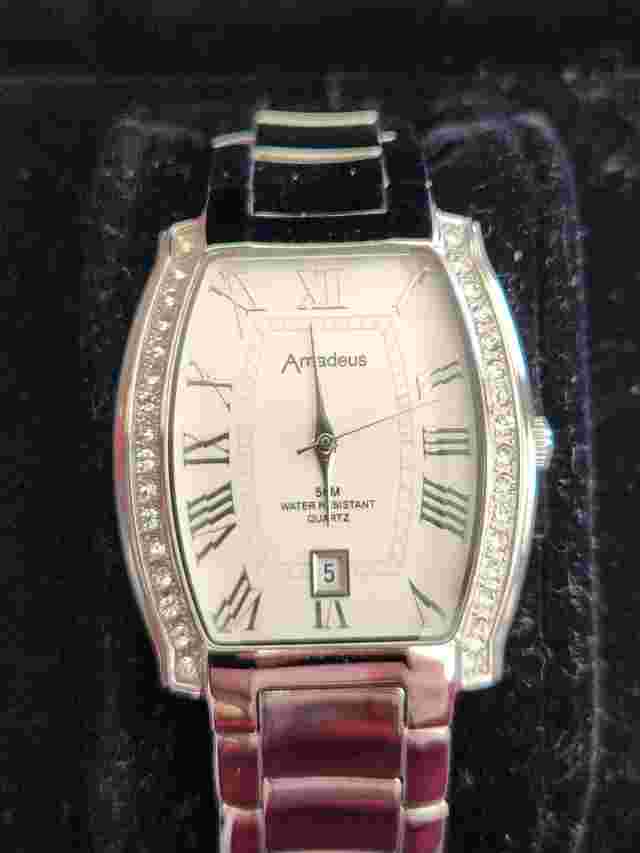 Mens Amadeus Vintage AM00615 Quartz Dress Watch With Date. New 🔋.  Unworn
