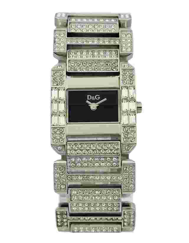 D&G DW0218 Ladies 'Royal' Stainless Steel Bracelet with Stones Crystals Watch