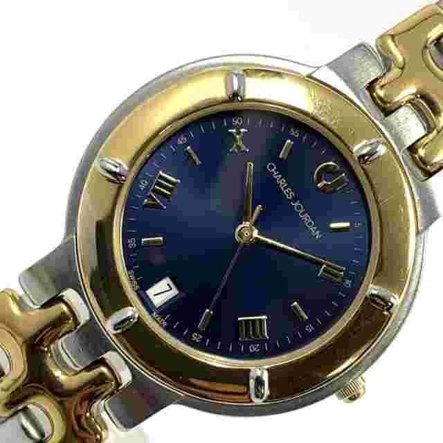 Working Product 651 Charles Jordin Men'S Watch Date Swiss