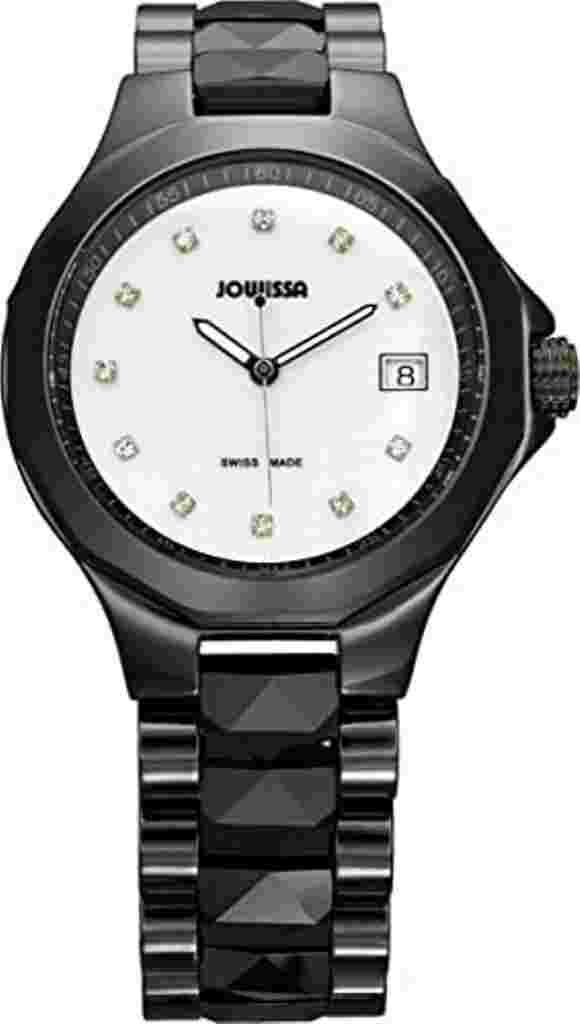Jowissa Unisex J9.011.L Mars Black Ceramic Bracelet Date Minute Track Watch