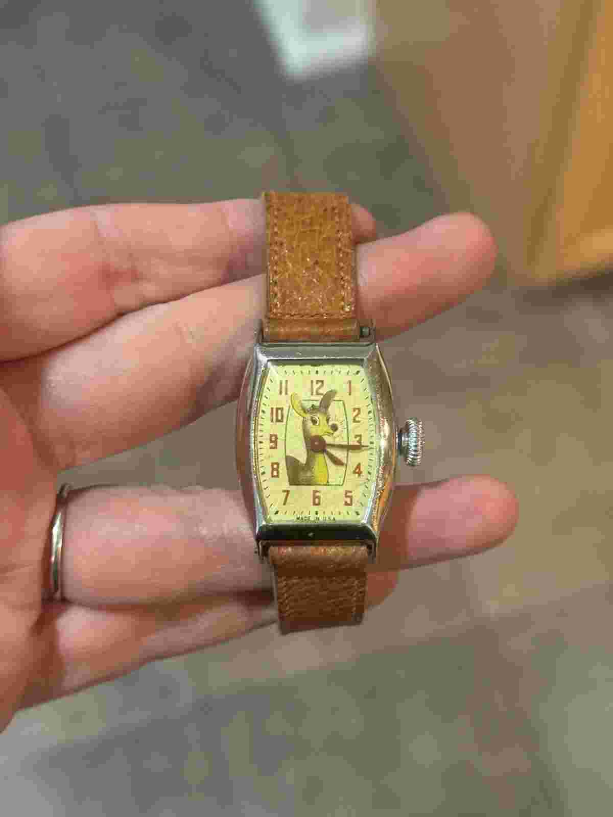 Vintage Rudolph the Red Nosed Reindeer Ingraham Character Watch for Repair