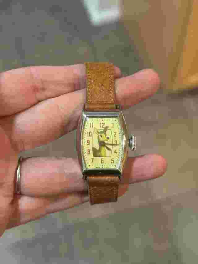 Vintage Rudolph the Red Nosed Reindeer Ingraham Character Watch for Repair