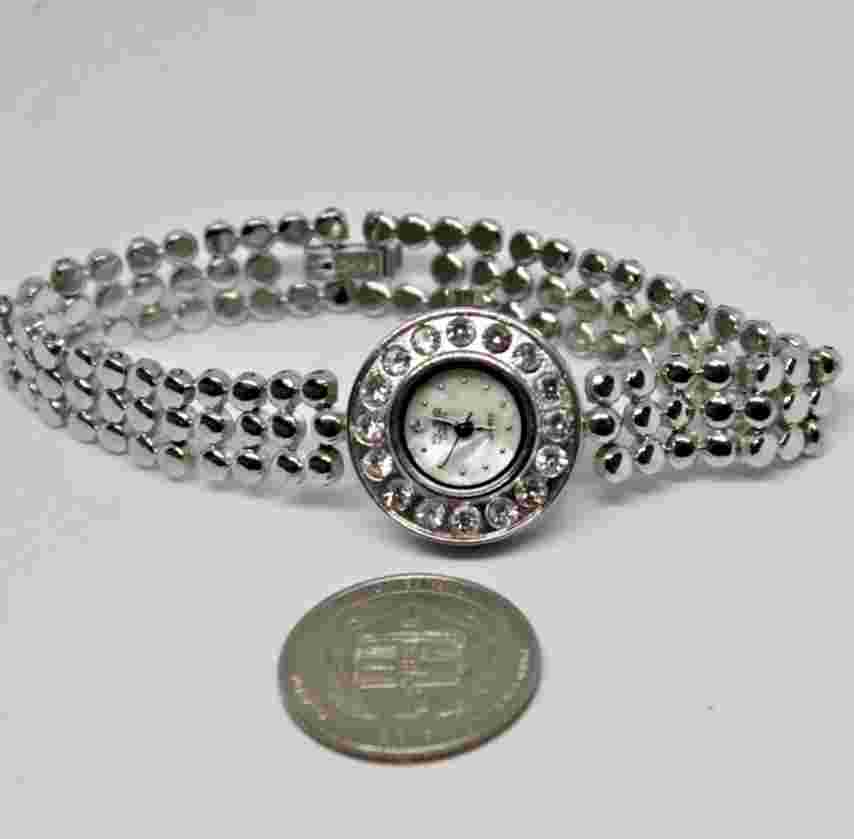 NEW FIGARO COUTURE WATCH CRYSTALS MPDIAL 25MM LADIES QUARTZ