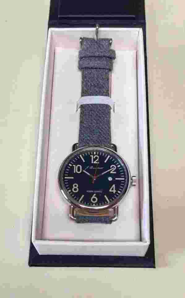 J. Brackett Men's Watch JB1010 Gray Cloth Band