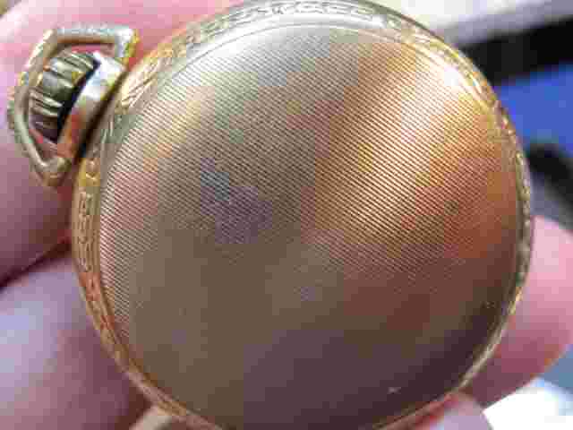 12s gold tone "Rex" jewelled dollar watch pocket watch