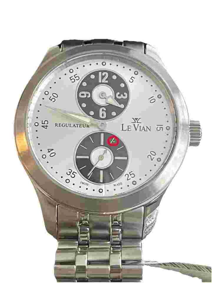 Le Vian Regulateur Automatic Swiss Made Watch Retail $3695