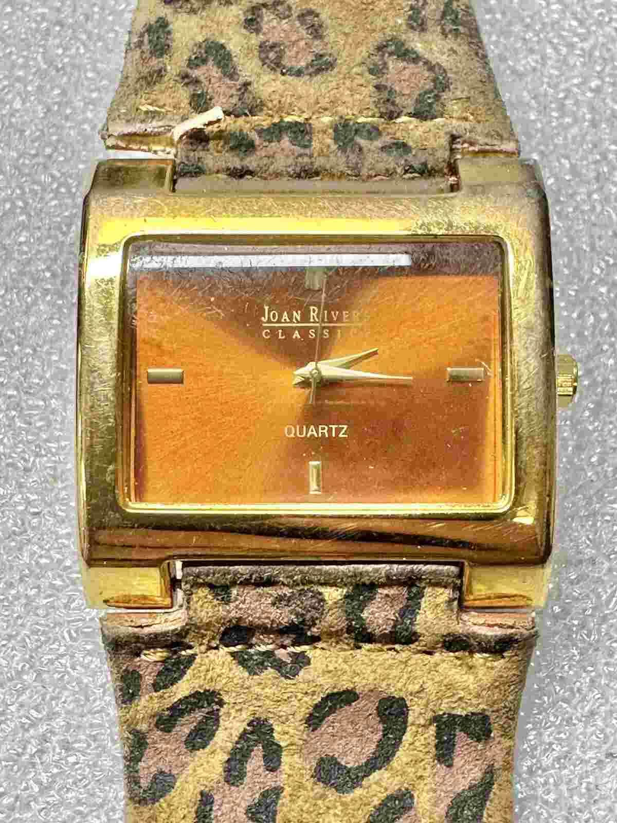 RARE Joan Rivers Classics Watch  Gold Tone Stainless Clear V377 Untested