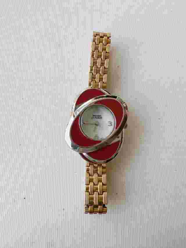 Vintage Montres de Fleur Women's Quartz Watch 24mm Case, Running，Mother-of-pearl