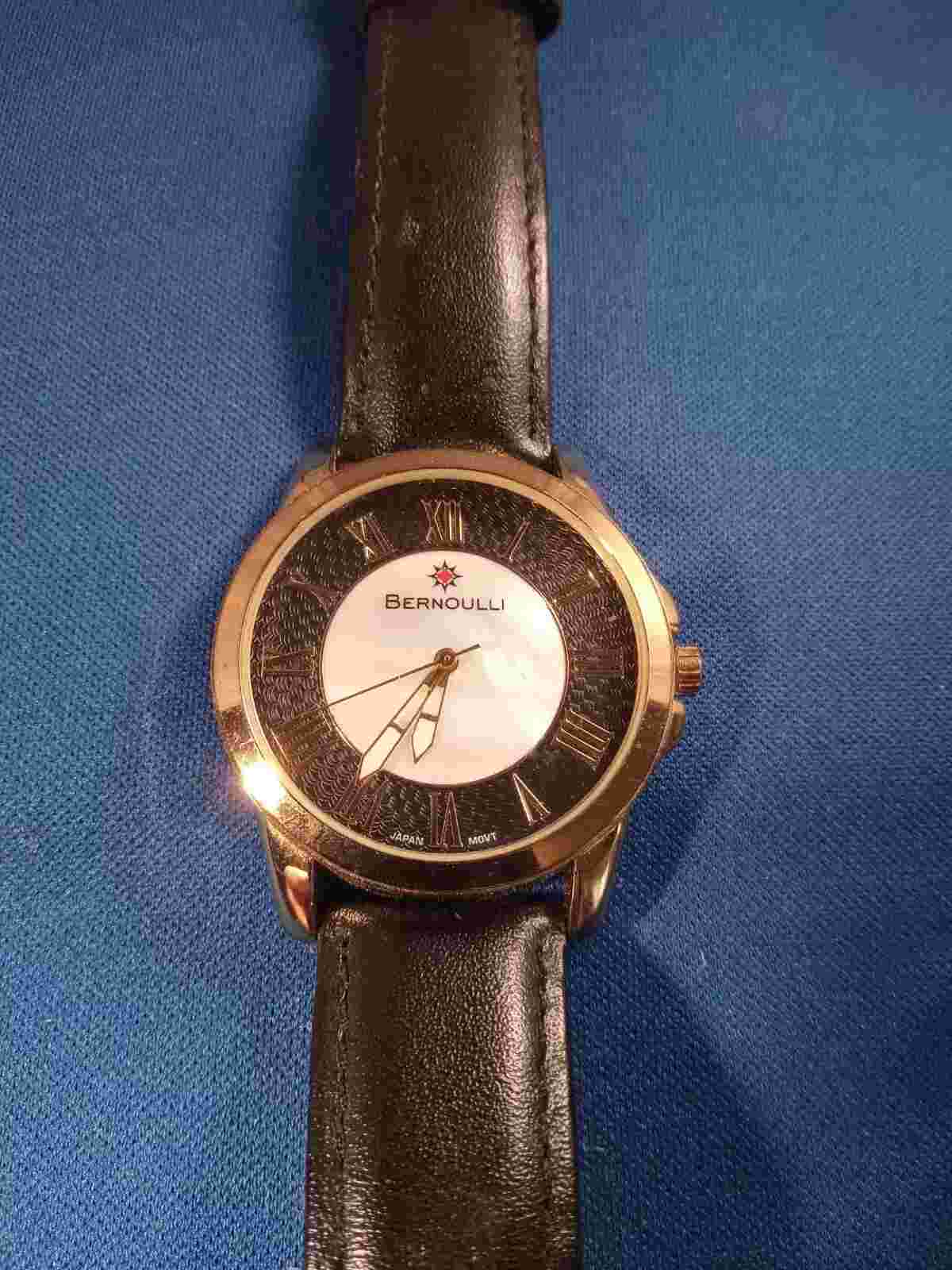 Vintage Men’s Women's Unisex Quartz Watch Bernoulli Model 9843(works)