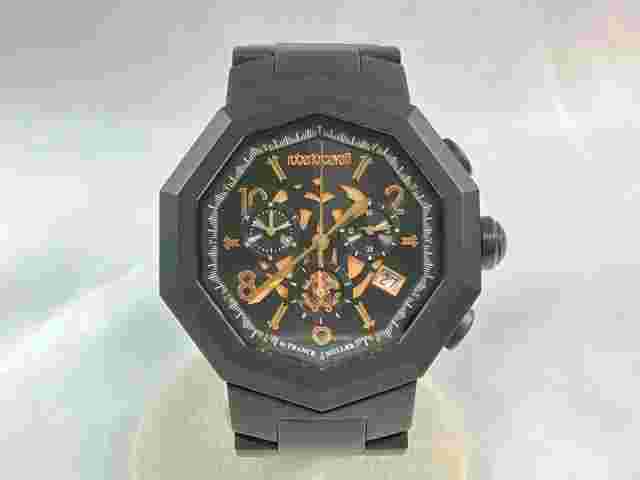 Roberto Cavalli by FRANCK MULLER RV1G003M0081 Quartz Watch Black Analog Used