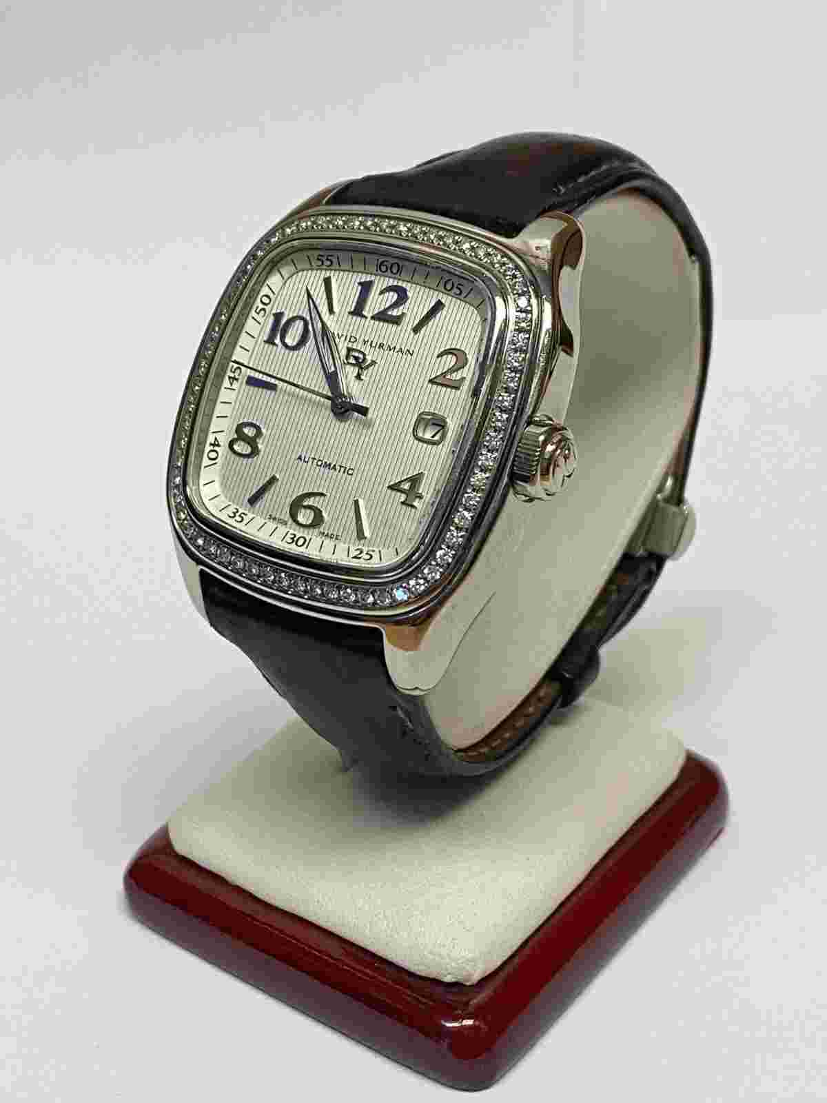 DAVID YURMAN WHITE DIAMOND BEZEL 41mm AUTOMATIC WATCH