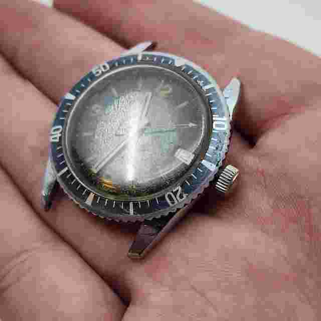 VIntage LeJour Vogue 17 jewel 35mm Dive Calendar Mens Manual Wind Parts Repair