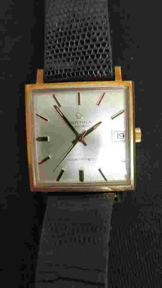 VTG Golden watch Certina Automatic Blue Ribbon