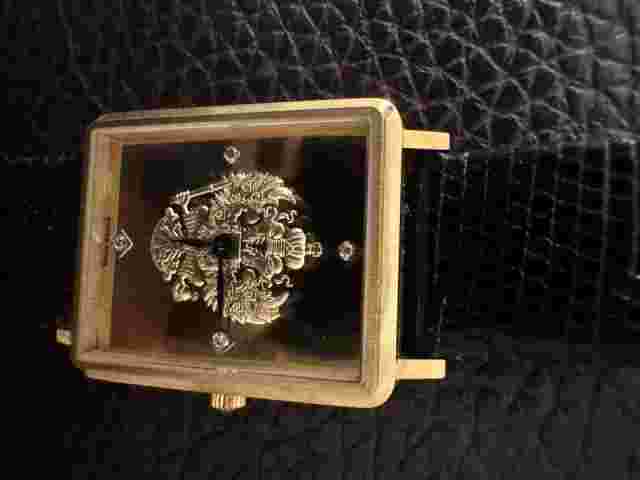 Franklin Mint Faberge Limited Edition 18 Karat Yellow Gold Swiss Watch