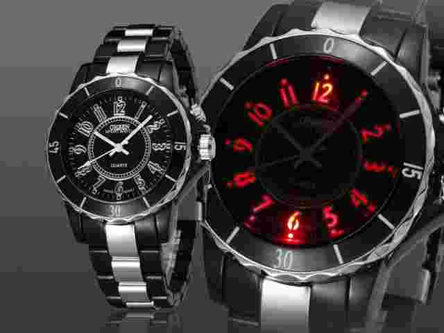OHSEN Women Quartz Watches with LED Light Fashion Female Wristwatch Girls Watch
