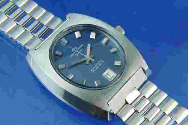 Jaquet Girard Geneve Automatic Watch Vintage 1970s ETA 2783 NSA Bracelet NOS