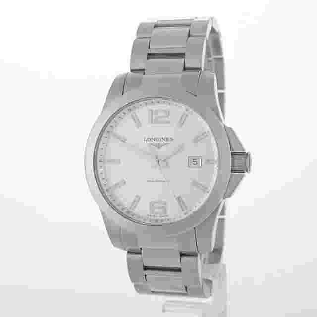 Longines Conquest Quartz White 41mm Men's Watch With Box