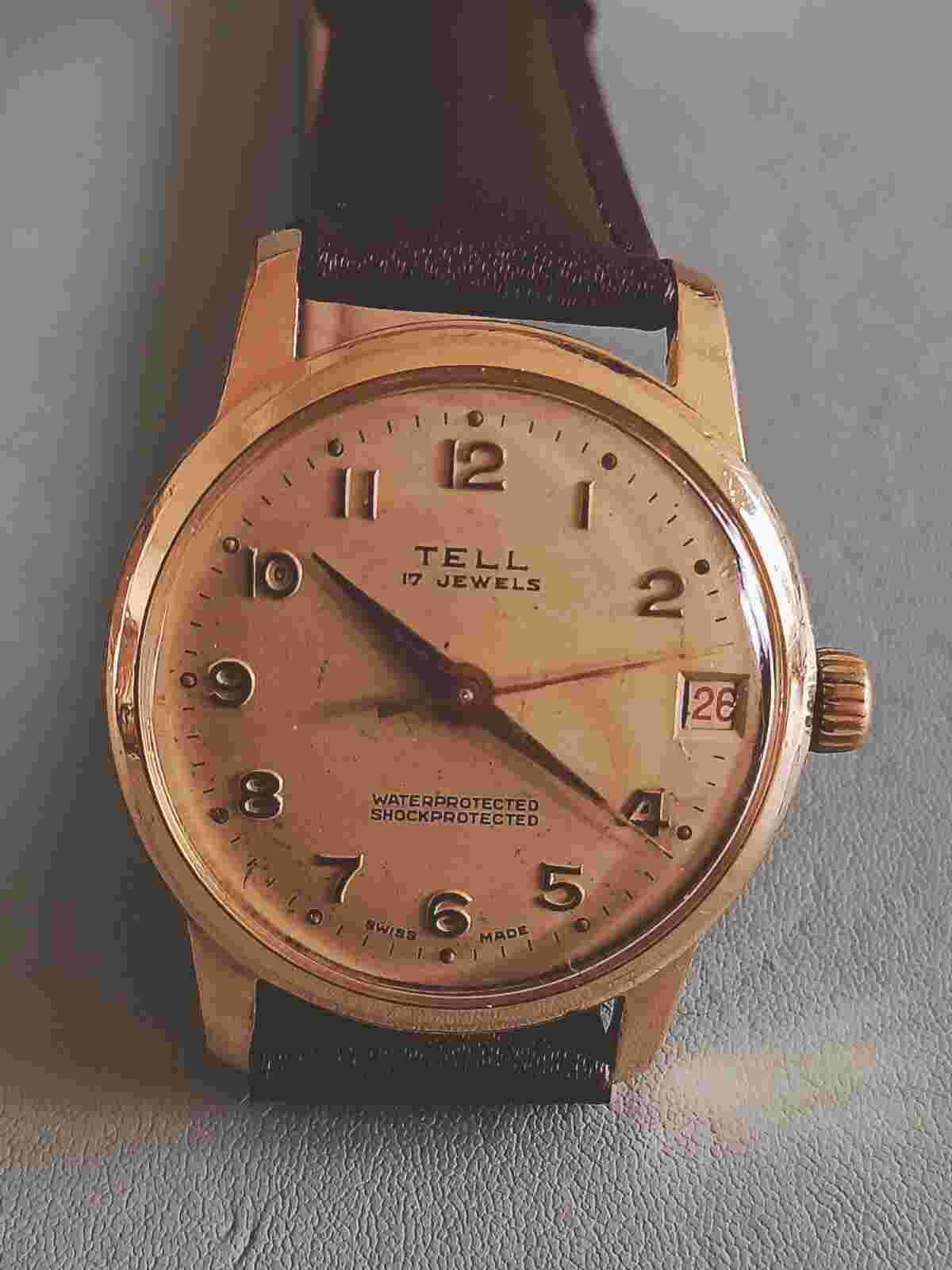 TELL 17 JEWELS SHOCK AND WATER PROOF WATCH