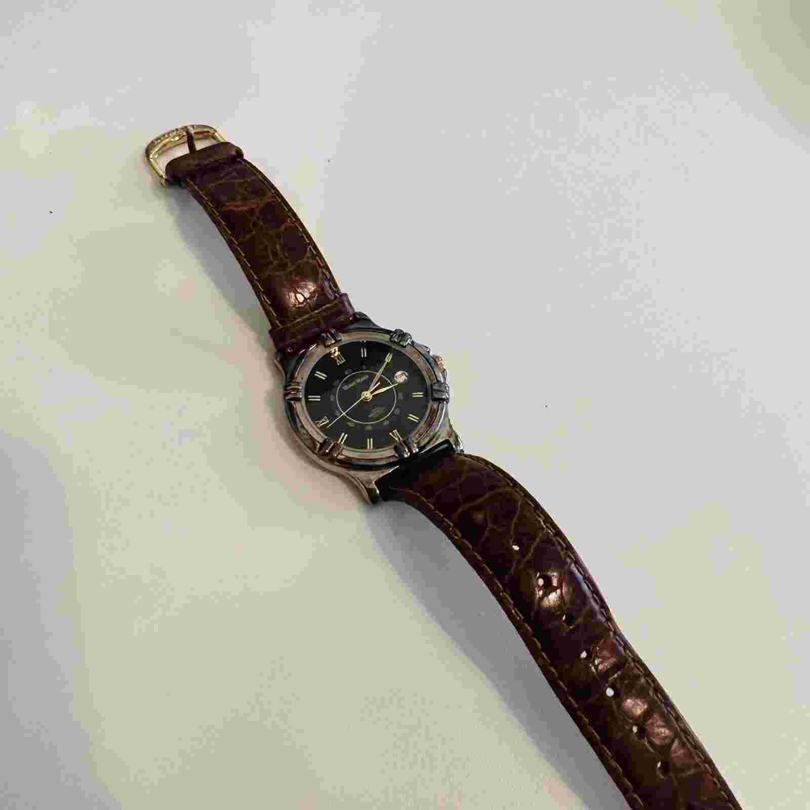 Hugo Maxx Eurodesign Water & Shock Resistant 18k Gold Plated Wristwatch 48641