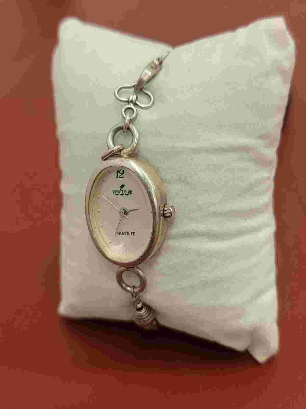 Vintage PEYOTE BIRD PBD Santa Fe 925 Sterling Silver Women's Watch New Batt