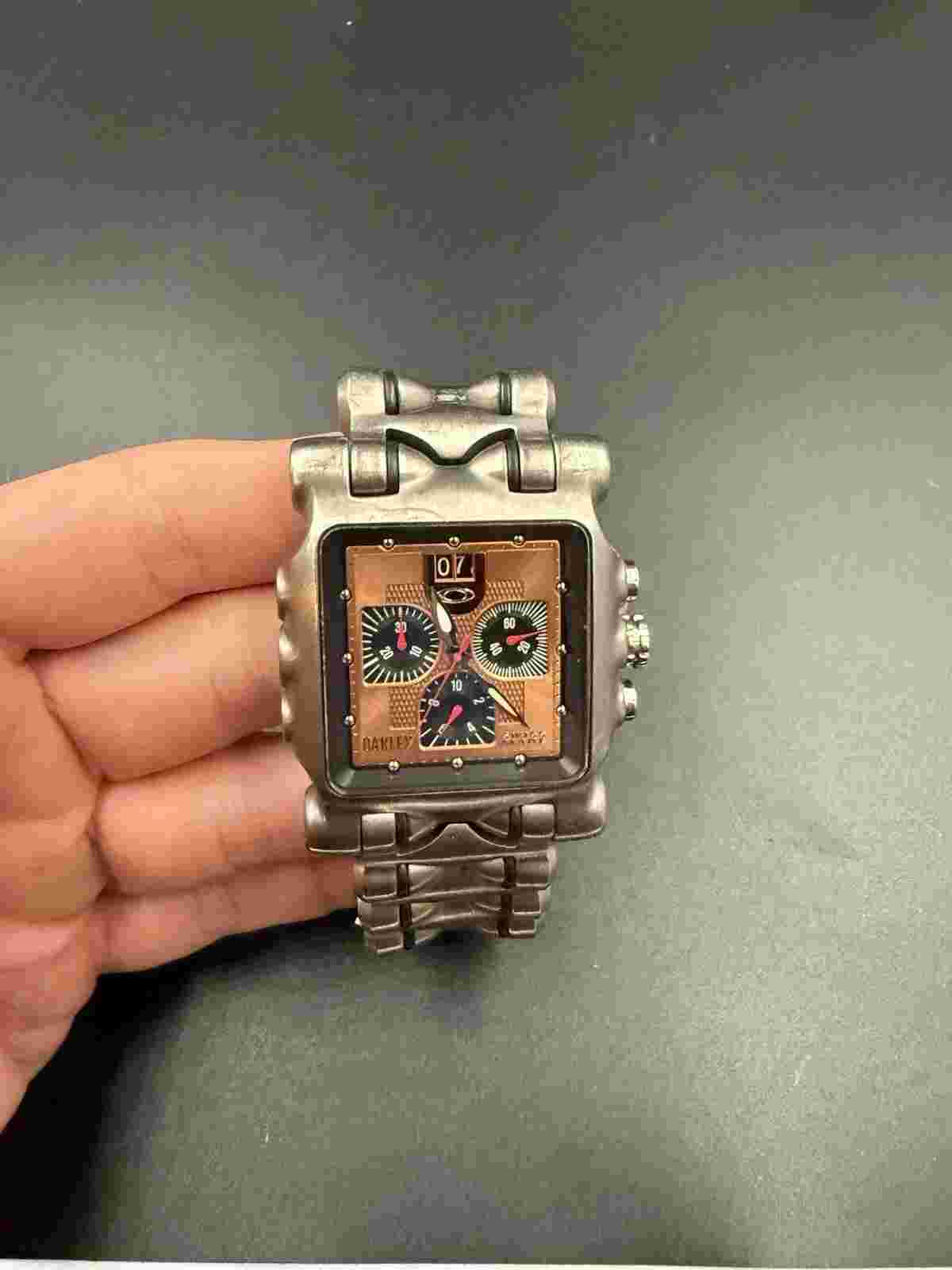 Oakley Minute Machine Gen 2 Titanium w/Copper Dial Black Subdial Watch