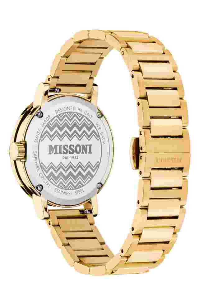 Missoni Gold Womens Analogue Watch Lucky Stones MWECA0323
