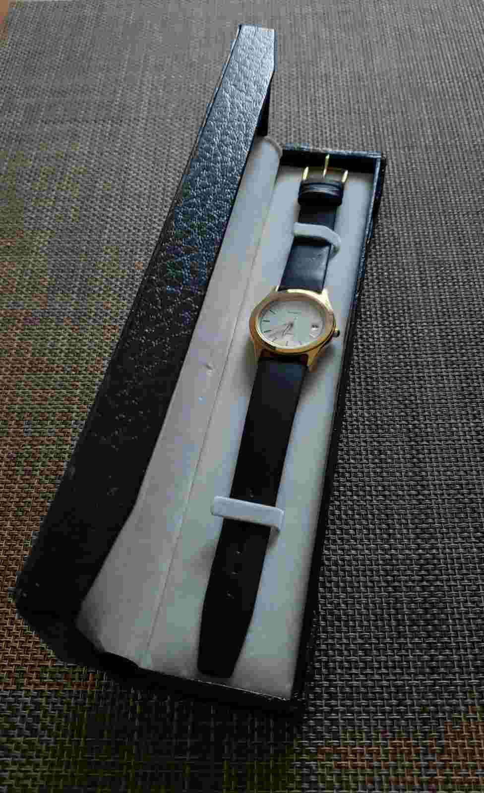 Dorset Watch - Customized W/ UPS SHIELD. Pre-Owned, Never Worn! 💥BLACK/GOLD💥