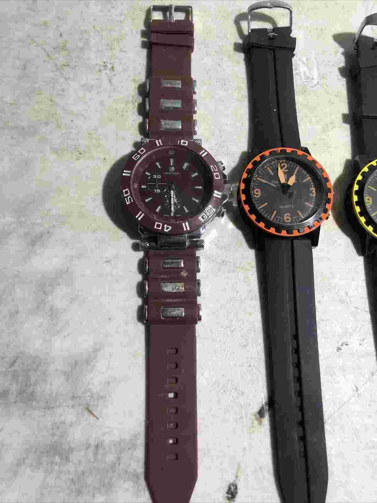 ☑️Watch Lot Qty 6 Charles Dumont Geneva Legion Timco For parts Or Repair