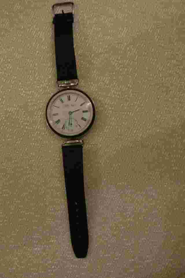 Павелъ Буре/Paul Buhre Vintage Steel and Silver Wristwatch 51mm working