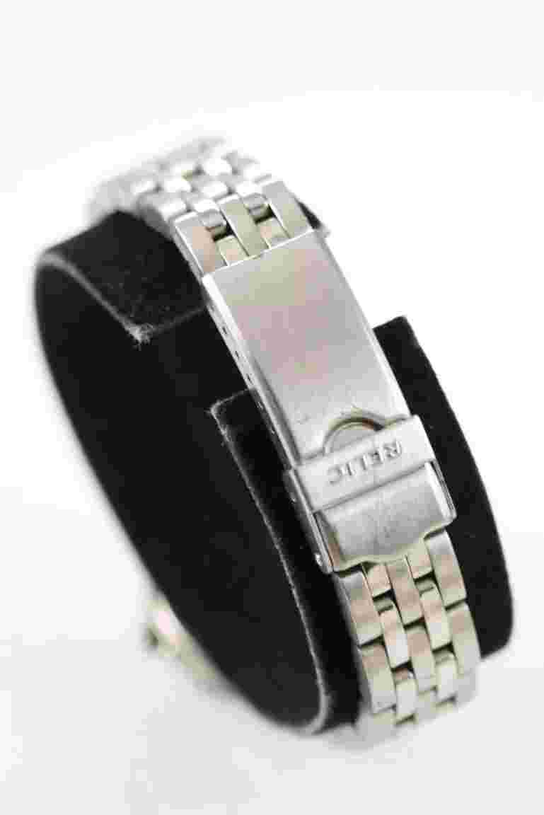 Relic Wet Women Watch Silver Stainless Steel Water Res 50m Blue Battery Quartz