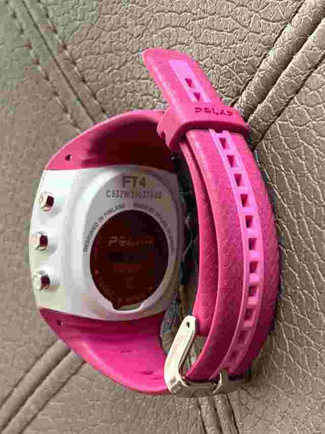 Ladies Polar digital FT4 watch New battery pink fitness
