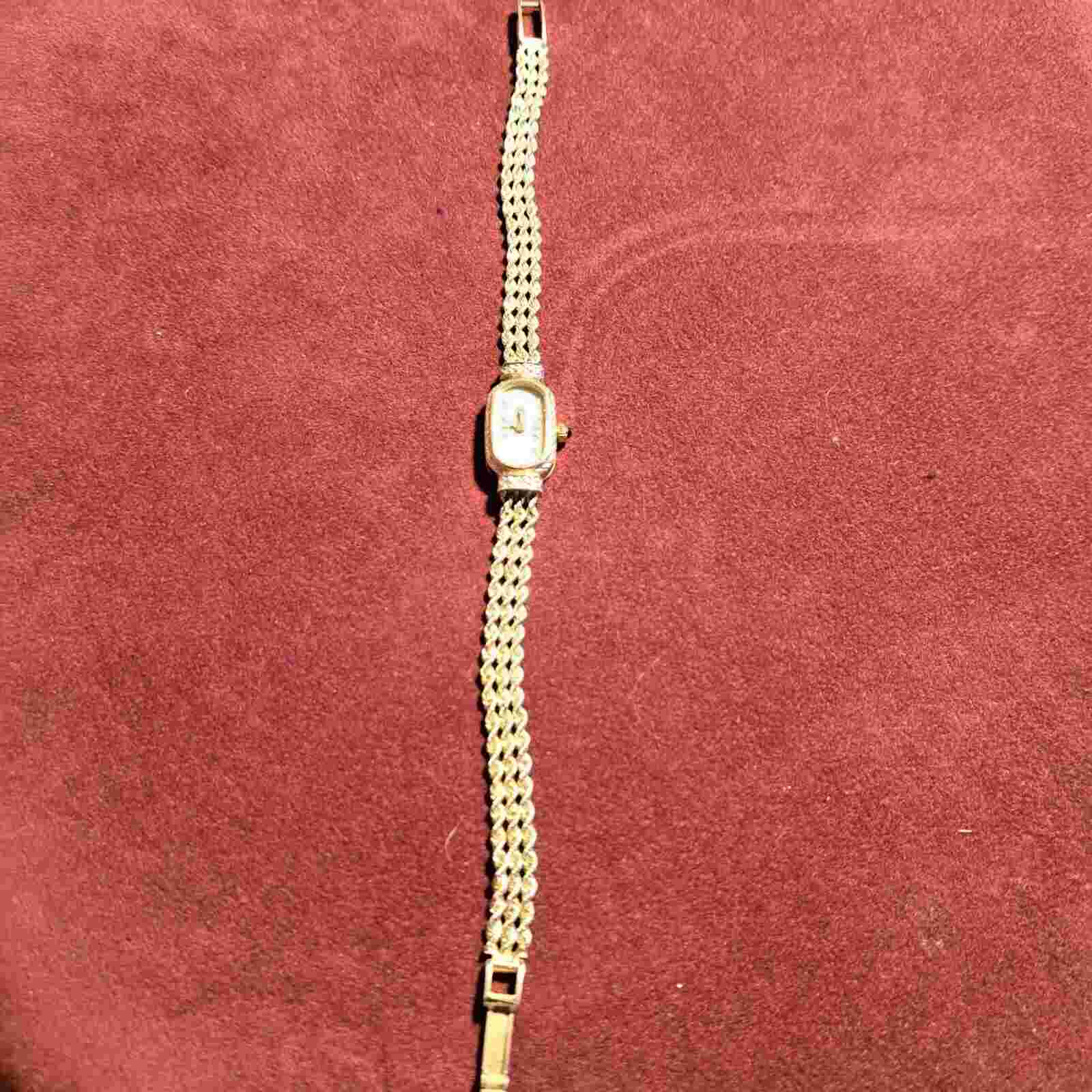 Paul Breguette Ladies Quartz Wristwatch - 14K Rope Band w/ 6 diamonds.