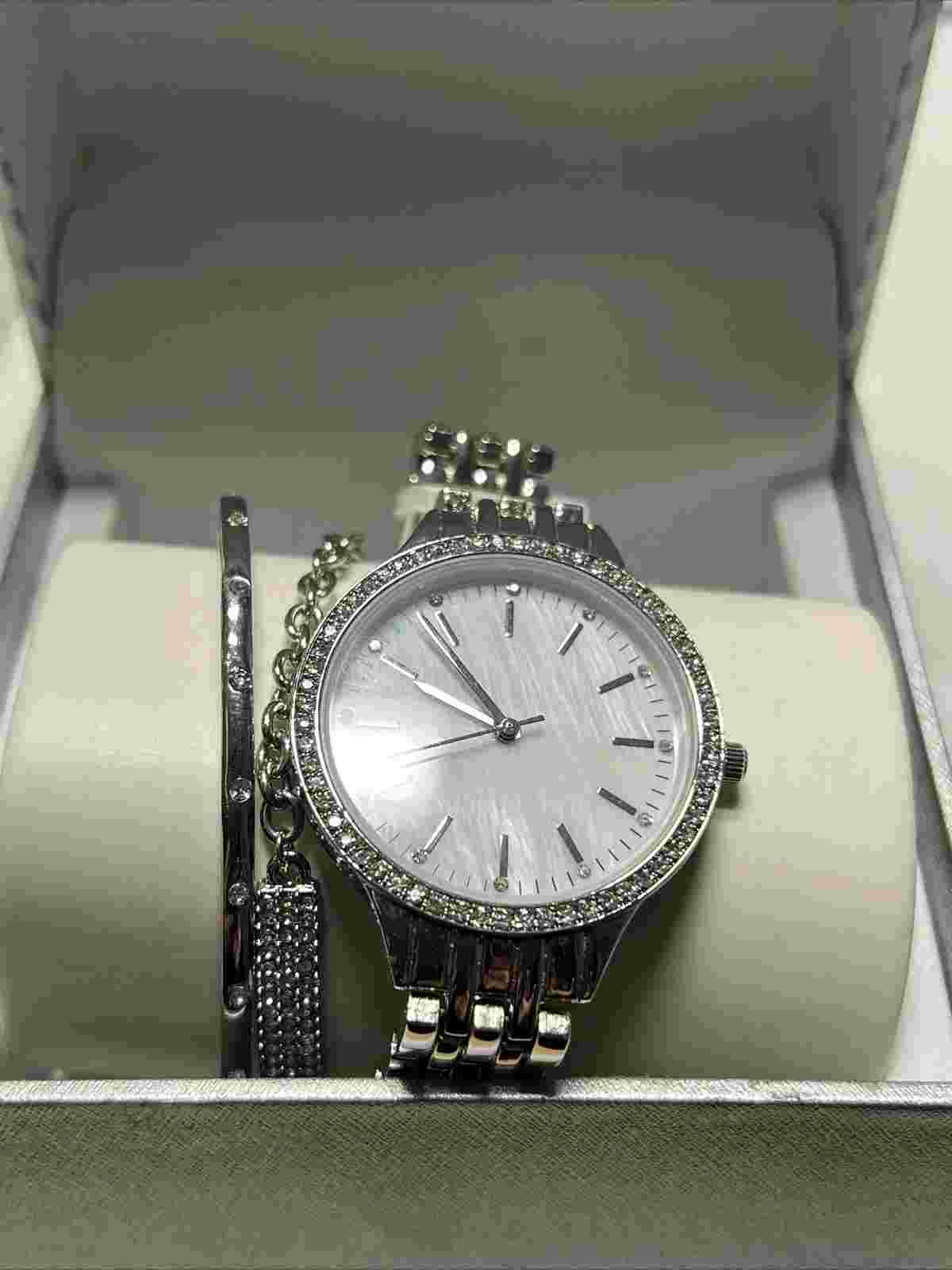 INC International Concepts Women's Bracelet Watch Set 36mm