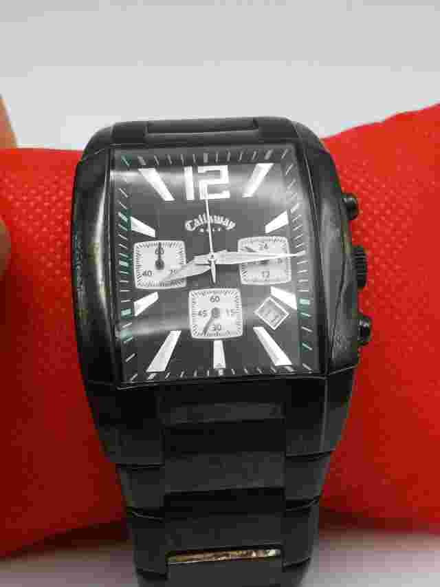 Callaway Golf CY-2088 Stainless Steel Quartz Analog Men's Watch Needs Battery