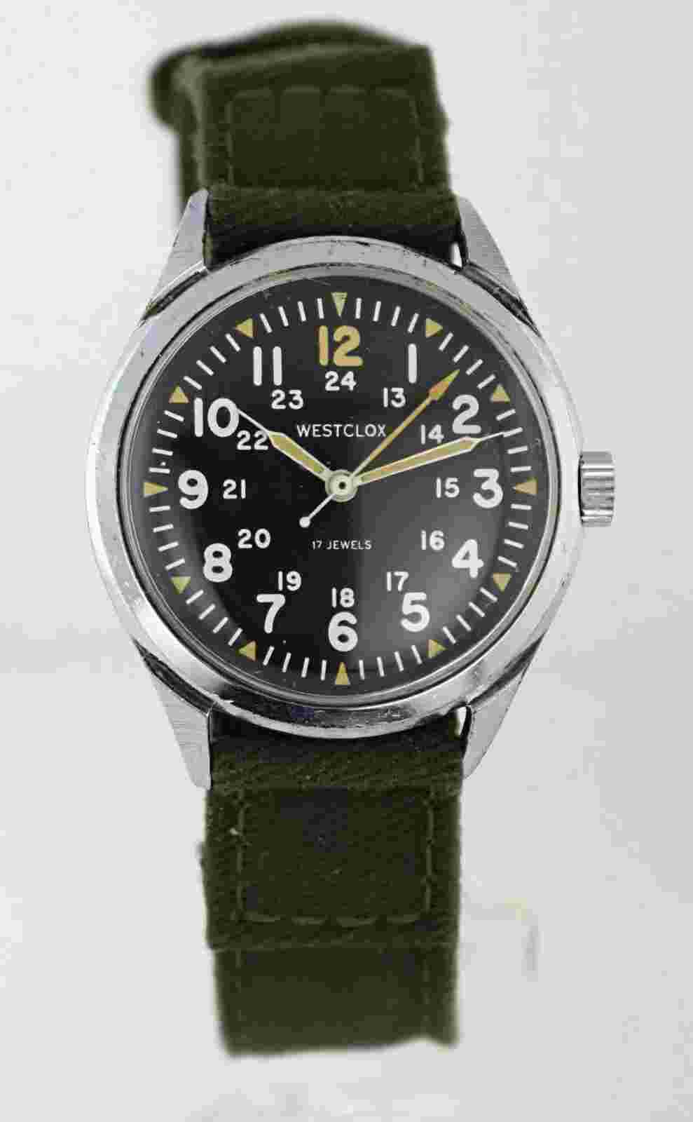 Westclox military WWII Vietnam Era 1974 Watch