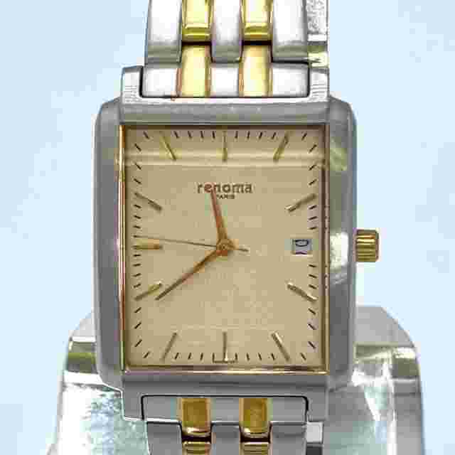 Renoma Quartz Men'S Watch Silver Gold