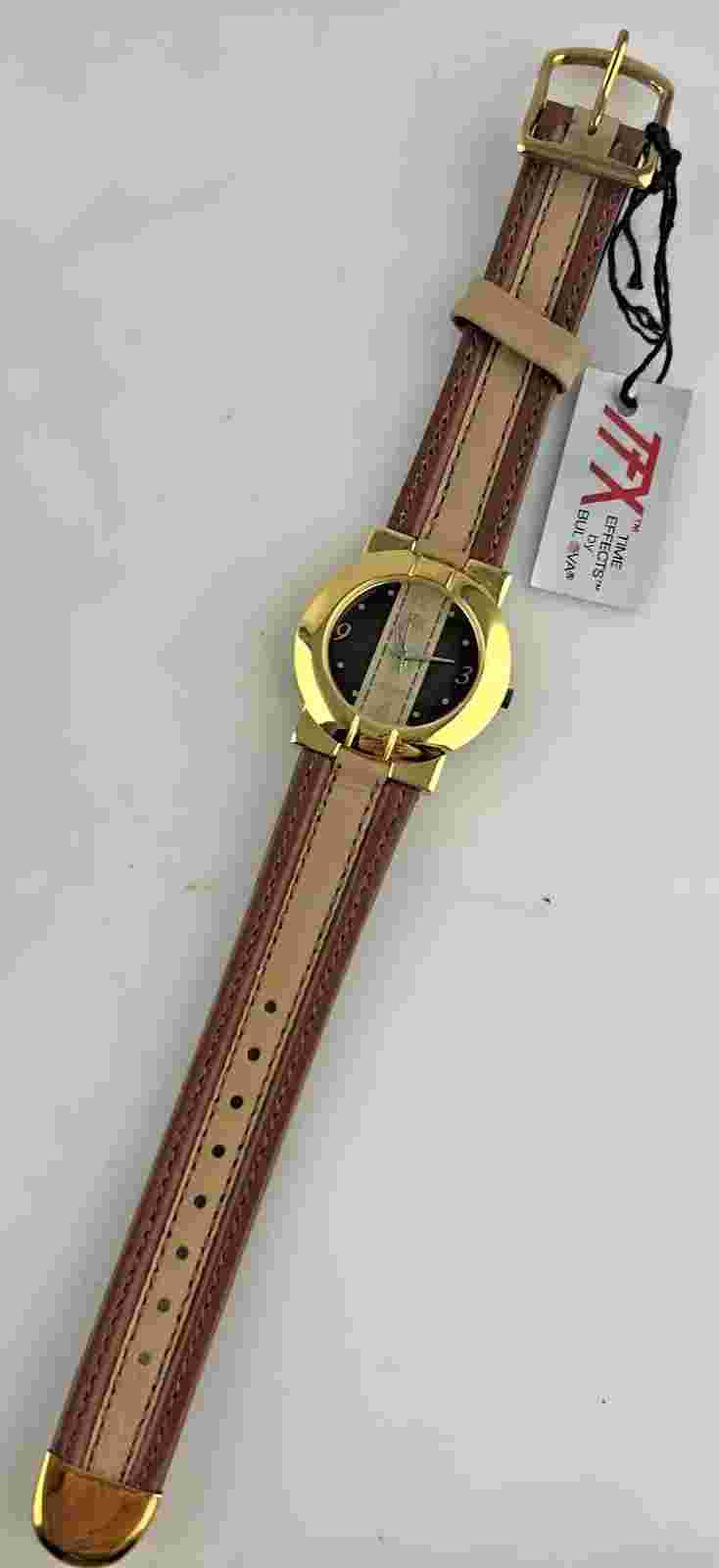 Watch TFX by Bulova Quartz Unisex 32mm New Classic Brown Steel And Skin