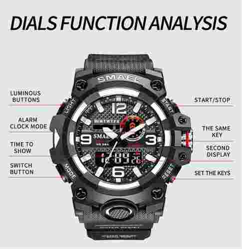 SMAEL Men Sport Watches Sport 8035 Digital Quartz SMAEL Men Sport Watches Sport