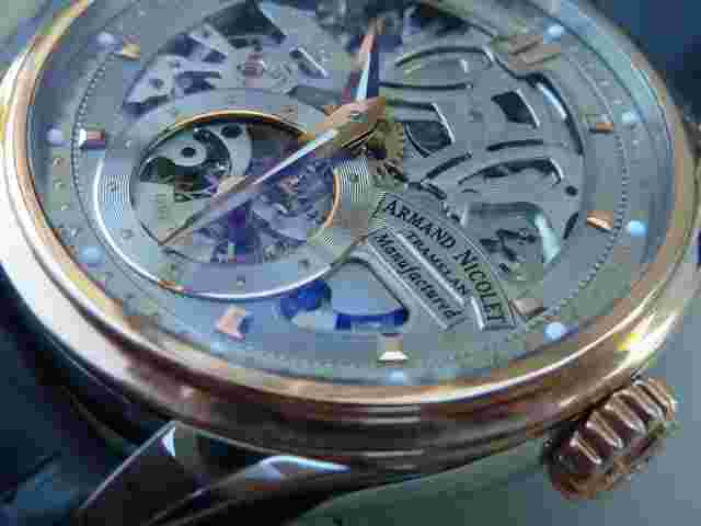 Armand Nicolet LS8 Men's 8620S-GL-P713GR2, Limited Edition, 18k gold, Brand New