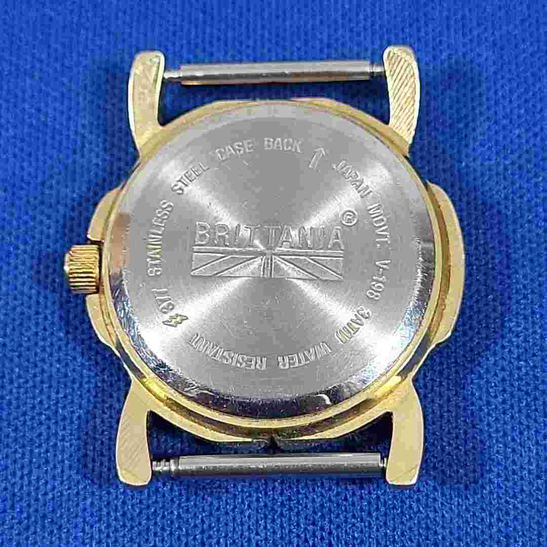 Vintage Brittania Watch Face Only Analog Glowing Men's Casual Stainless Steel