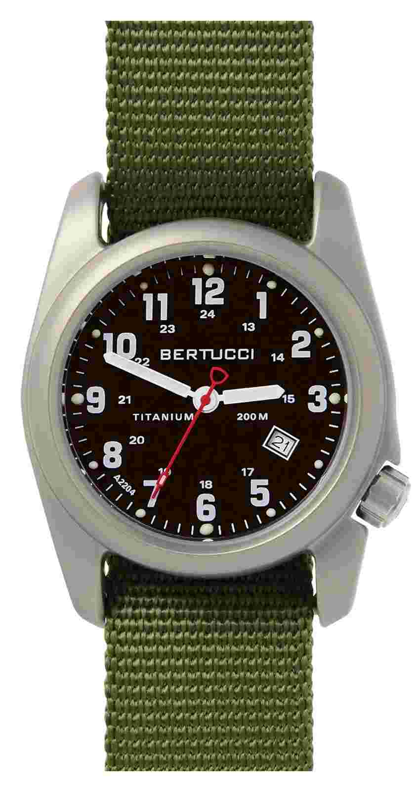 Bertucci Mens 12122 A-2t Original Classics Durable Titanium Field Watch