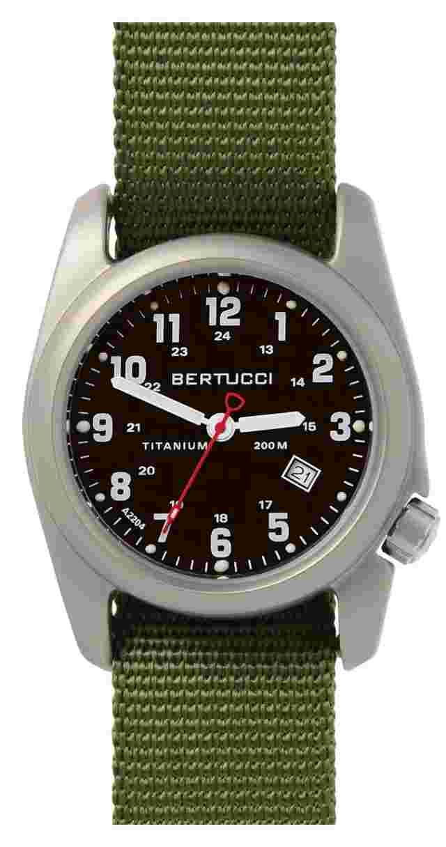 Bertucci Mens 12122 A-2t Original Classics Durable Titanium Field Watch