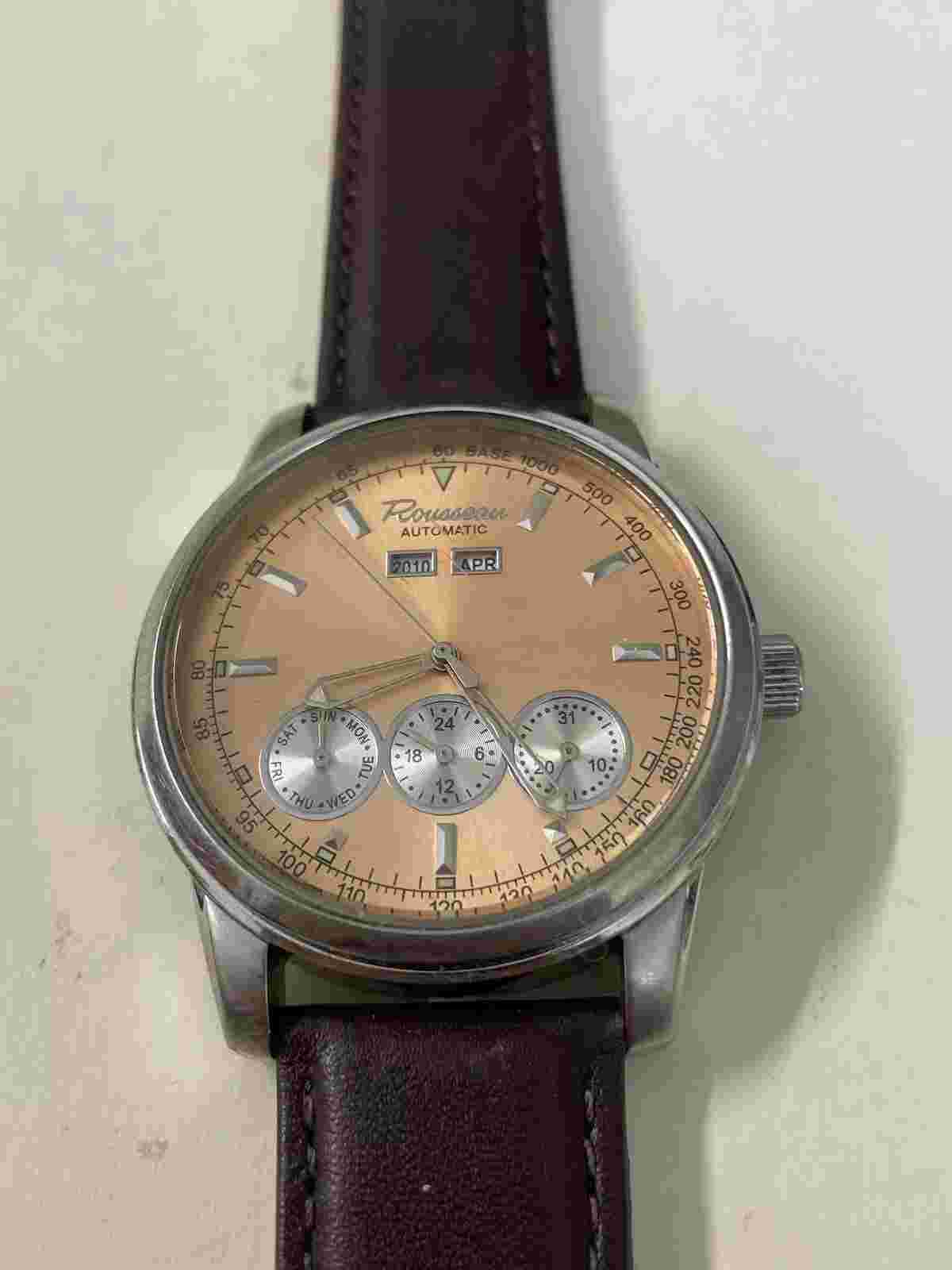 rousseau automatic mens watch