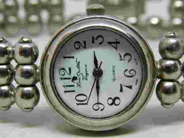 Luis Santini Silver Tone Quartz Analog Ladies Watch Sz. 6 3/4"