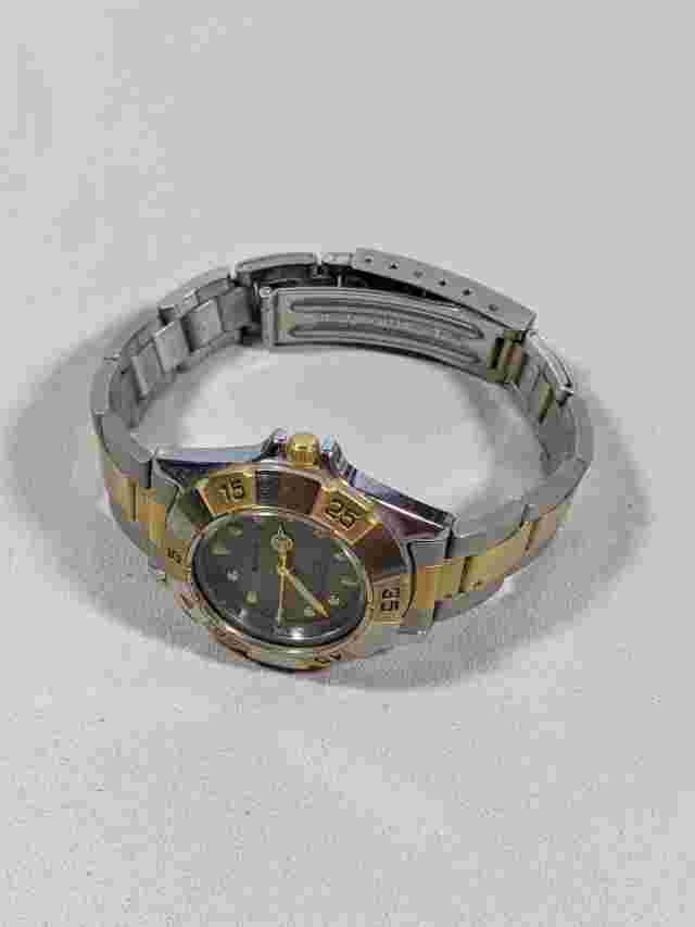 Xonix Gray Dial Rotating Bezel Round Case 29 mm SS Bracelet Band Watch 6 Inch