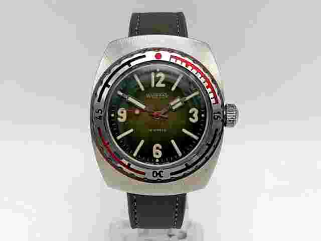 Wostok 2209 Barrel Amphibian Watch Vintage Waterproof 200m Wristwatch Serviced